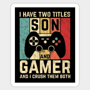 Vintage Video Games Retro Gamer Gift For Boys Son Sticker